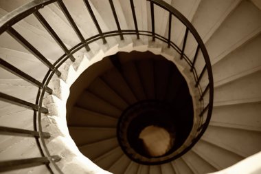 spiral merdiven görünümü