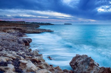 denizde gün batımı