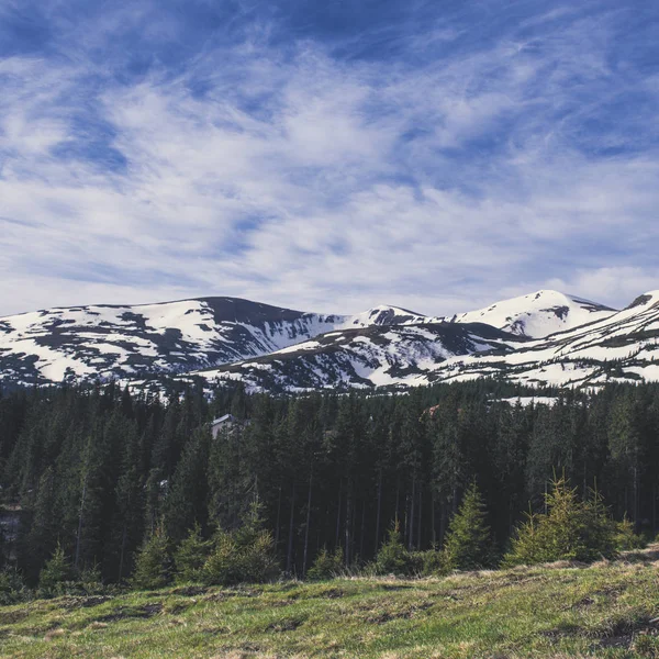 Montañas con nieve —  Fotos de Stock