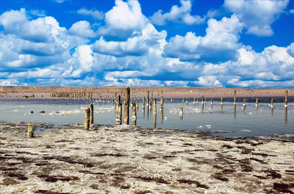 Vackra salt lake — Stockfoto