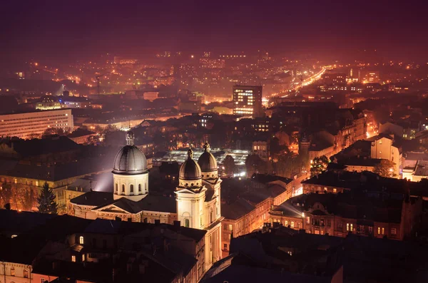 Twilight in Lviv — Stock Photo, Image