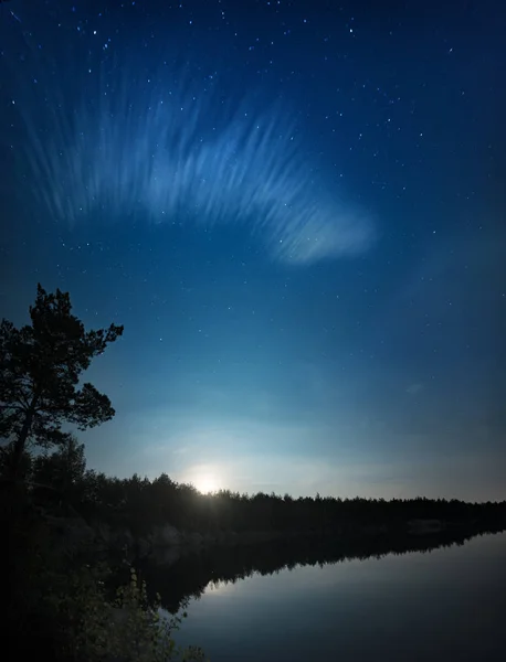 Lago di notte — Foto Stock