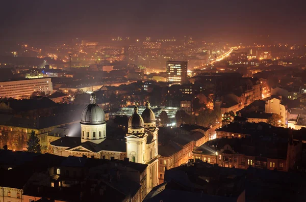 Twilight in Lviv — Stock Photo, Image