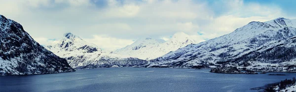 Inverno Norvegia lago — Foto Stock