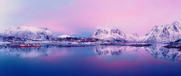 Norwegischer Wintersee — Stockfoto