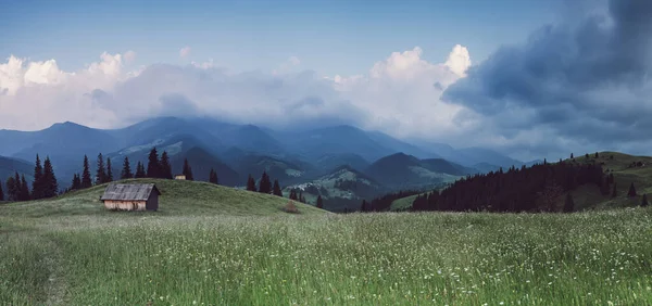 Paesaggio montano dei Carpazi — Foto Stock