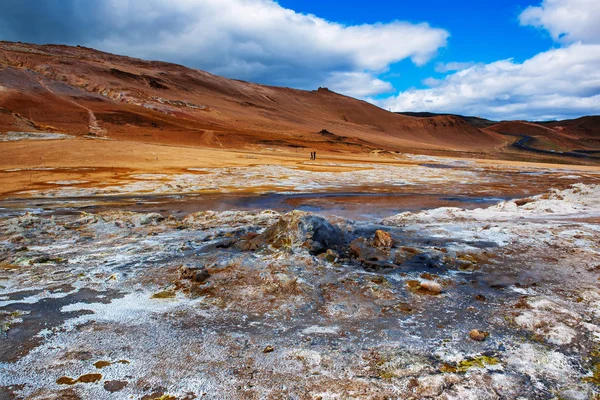 Geothermalgebiet Hverir, Island. — Stockfoto