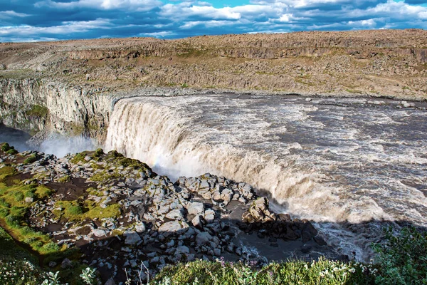 Dettifoss vattenfall, Island — Stockfoto