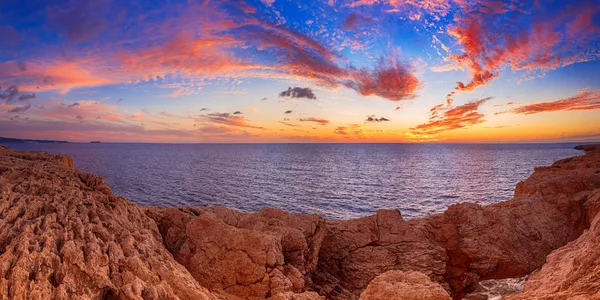 Pôr do sol no mar — Fotografia de Stock