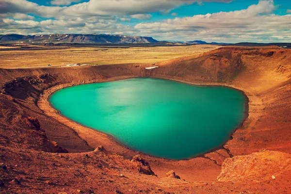 Viti火山火山口 — 图库照片