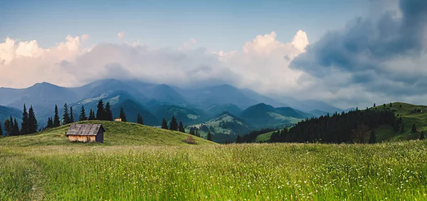 Paesaggio montano dei Carpazi — Foto Stock