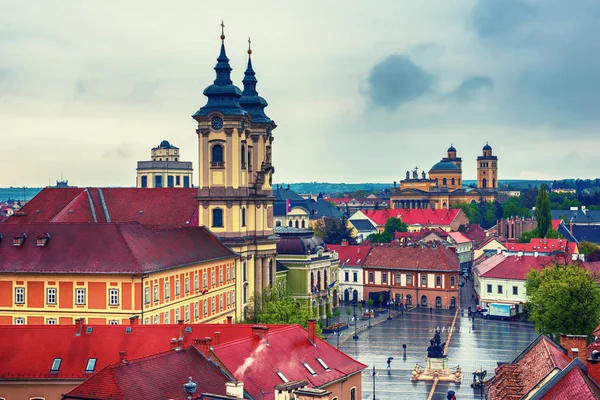 Eger uitzicht op de stad — Stockfoto