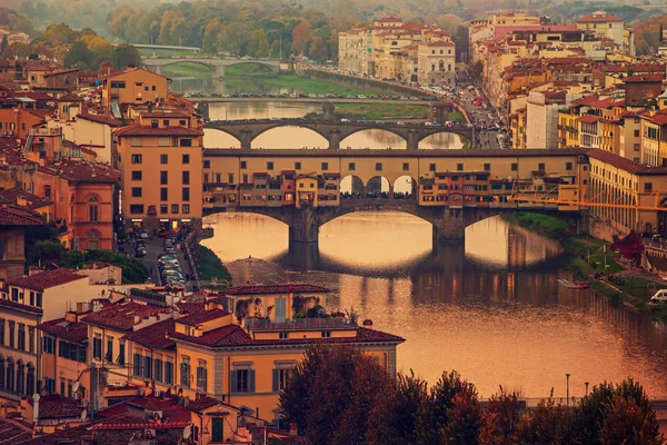 Ponte Vecchio ve Florencii — Stock fotografie