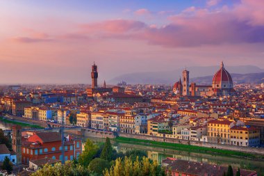 Gün batımında Florence View