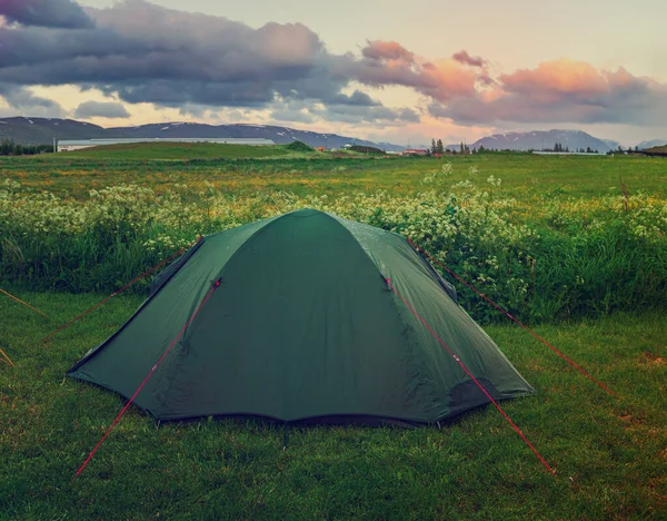 Tenda in Islanda — Foto Stock