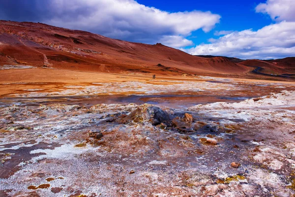 Geothermalgebiet Hverir, Island. — Stockfoto