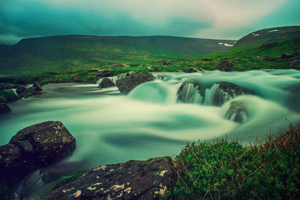 Cachoeira Dynjandi, Islândia — Fotografia de Stock