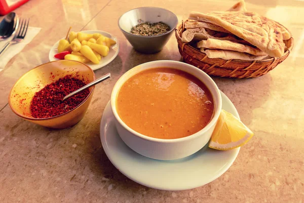Traditional turkish soup — Stock Image Traditional turkish soup Royalty Free Stock Images