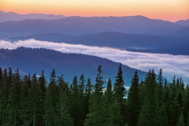 Sabah dağı manzarası