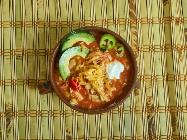 Slow Cooker Fiesta Chicken Soup