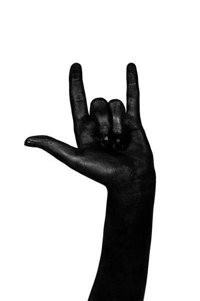 Fekete kéz. Zombi apokalipszis — Stock Fotó