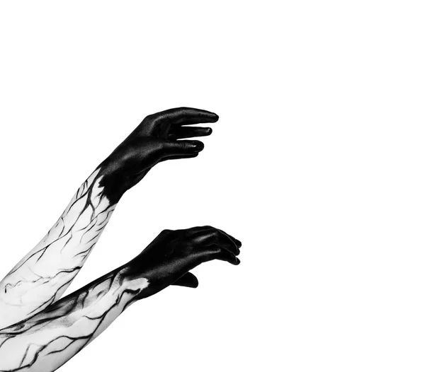 Black hands. Zombie apocalypse — Stock Photo, Image