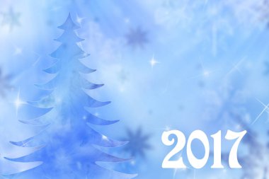 Xmas ağacı. Kış arka plan