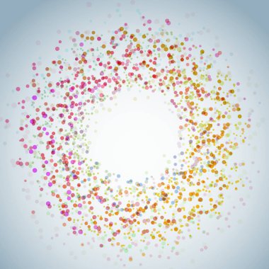 Parlak reklam soyut sıçramak daire tasarımı