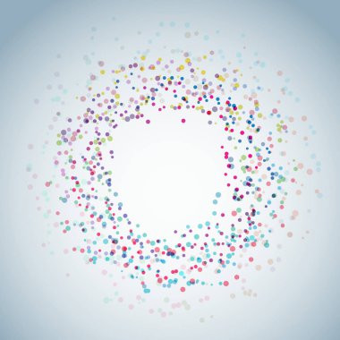 Renkli daire patlama modern soyut işareti