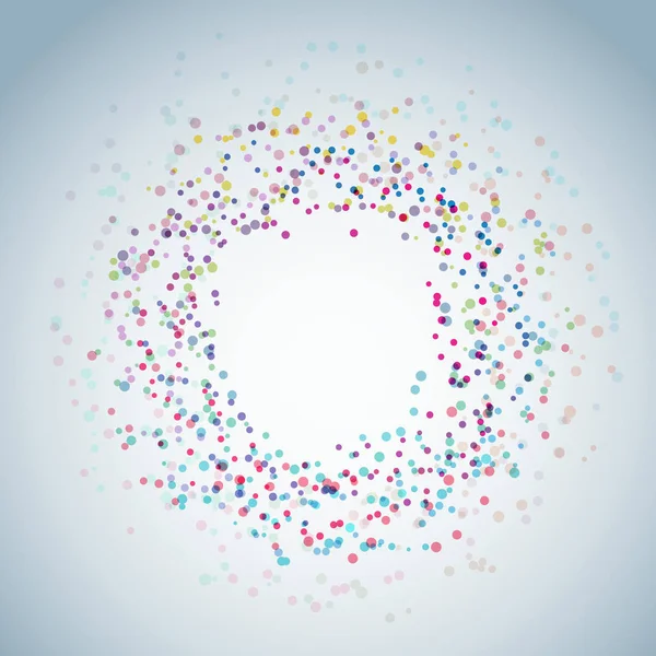 Colorido círculo explosión moderno signo abstracto — Vector de stock