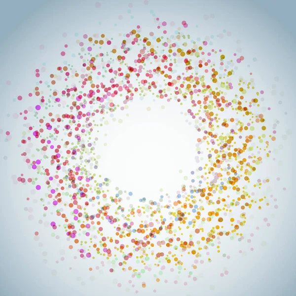 Bright advertising abstract splatter circle design — Stock Vector