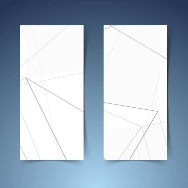 Soyut geometrik yarı ton gri hat afiş
