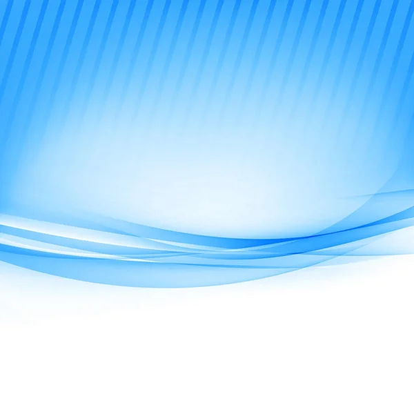 Blå kant abstrakt våg mjuk bakgrund — Stock vektor