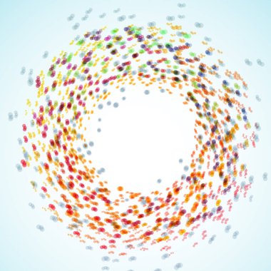 Gökkuşağı renkli Illusion - girdap arka plan