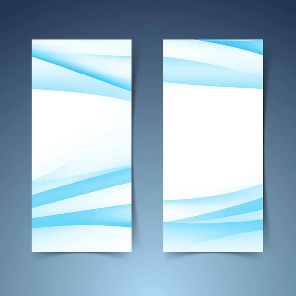 Set de banner azul gradiente semitono vertical — Vector de stock