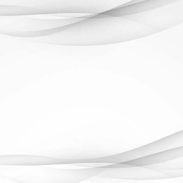 Soft modern abstract swoosh line grey template