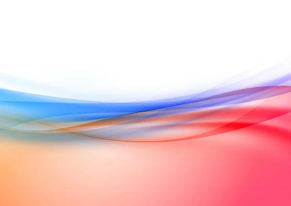 Прозора межа хвилі маха в червоно-синьому кольорі — стоковий вектор