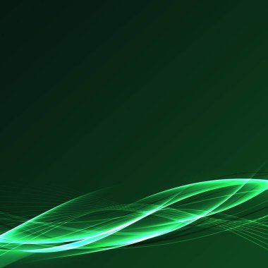 Futuristik hız güç füzyon yeşil dalga