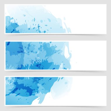 Modern saydam web suluboya başlığı
