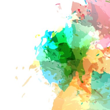 Parlak modern boya renkli sıçramak