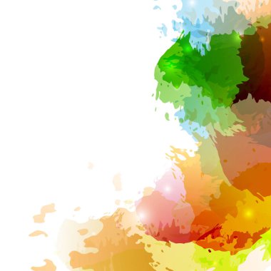Parlak renkli boya sıçramak arka plan tasarım