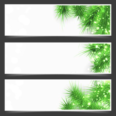 Yeşil çam dalları el ilanı 