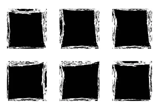 Cadres carrés noirs modernes — Image vectorielle