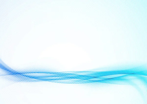 Onda de fondo azul abstracto moderno swoosh — Vector de stock