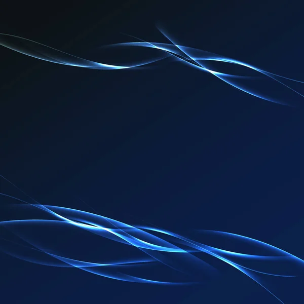Sötét kék futurisztikus sorozat hullám elrendezés — Stock Vector