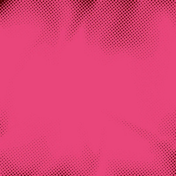 Retro Style Pink Dotted Pop Art Grain Background Distressed Halftone — Stock Vector