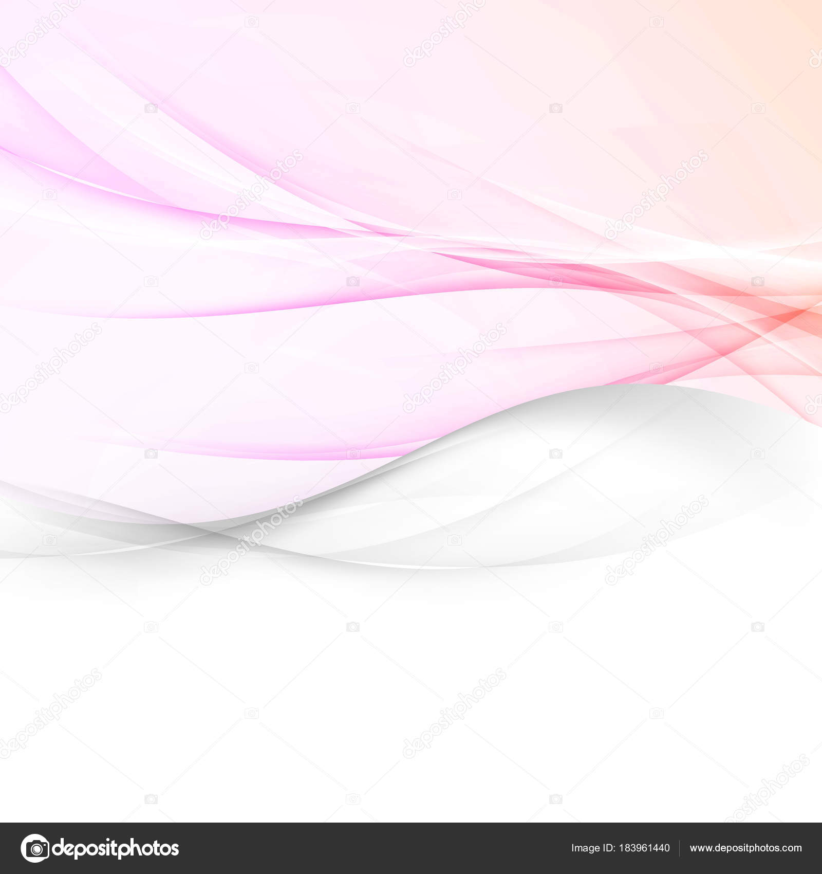 Soft Pink Color Abstract Wave Layout Bright Vivid Gradient Soft