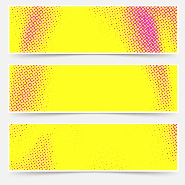 流行艺术风格标题收藏黄色和粉红色的颜色 — 图库矢量图片