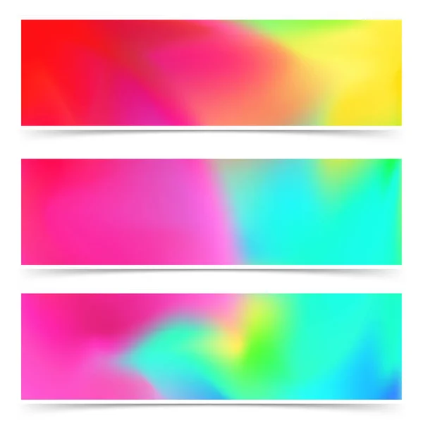 Lumineux Holi Abstrait Coloré Collection Cartes Fantaisie — Image vectorielle