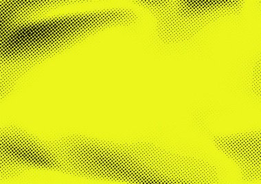 Parlak sarı ve siyah pop noktalı sanat dokulu arka plan.